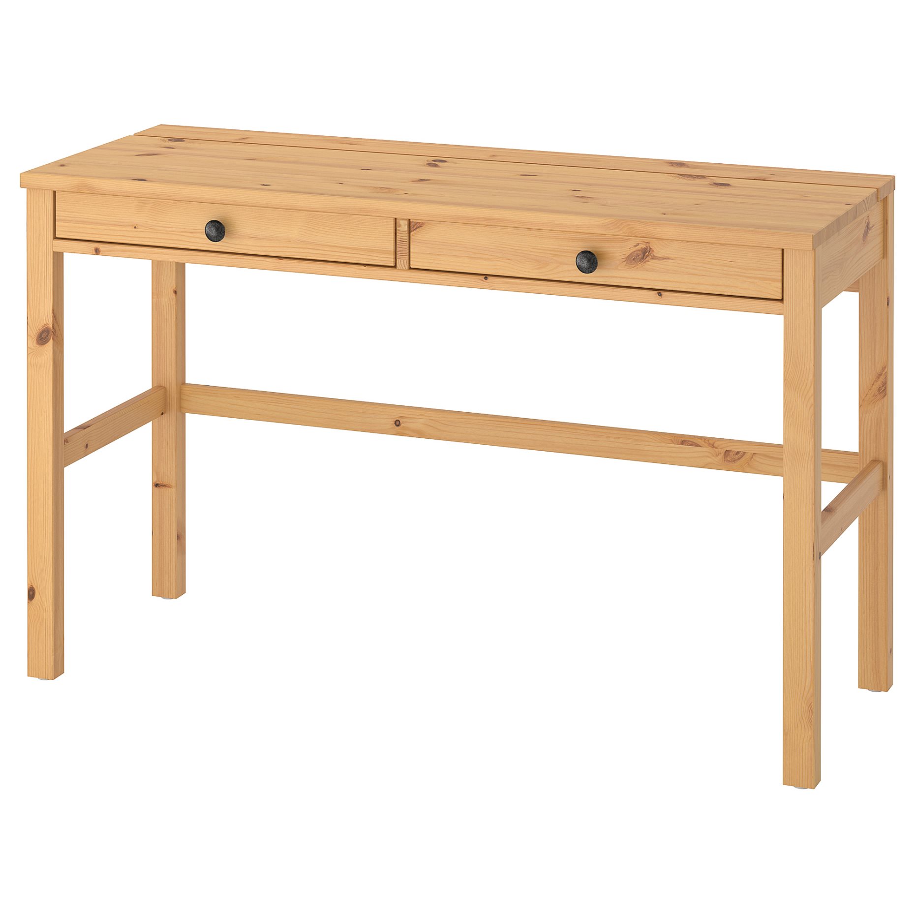 Hemnes ХЕМНЭС стол с 2 ящиками, светло-коричневый120x47 см