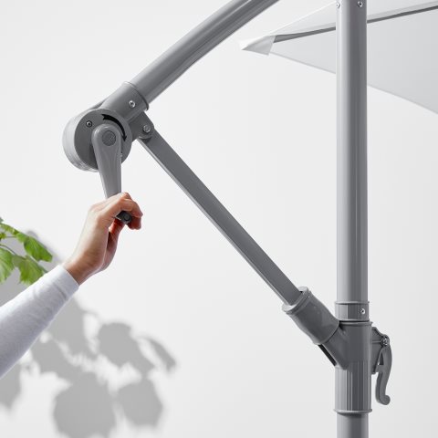 BAGGON parasol, hanging, White | IKEA Greece
