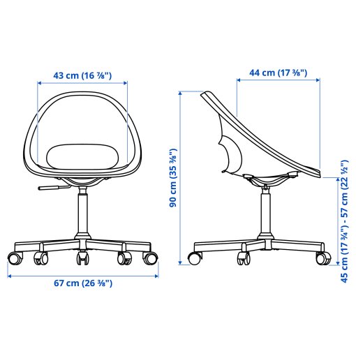 spinny chair white