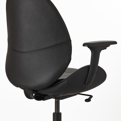 HATTEFJALL Pair of armrests for IKEA HATTEFJALL Office Chair Black 
