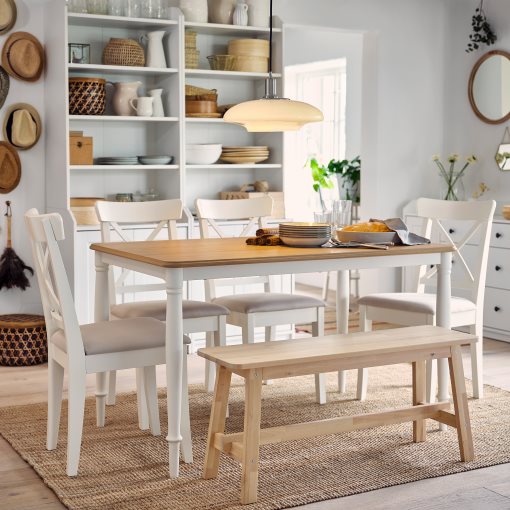 ikea dining table and four chairs