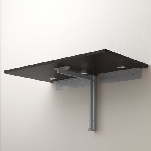 Ikea NORBERG Wall-mounted drop-leaf table Black 802.175.24 