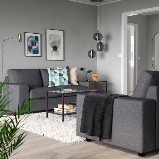 gray sofa and chair