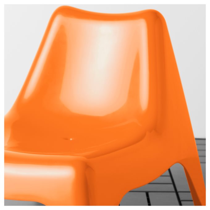  BUNSO  childrens easy chair outdoor Orange IKEA  Greece