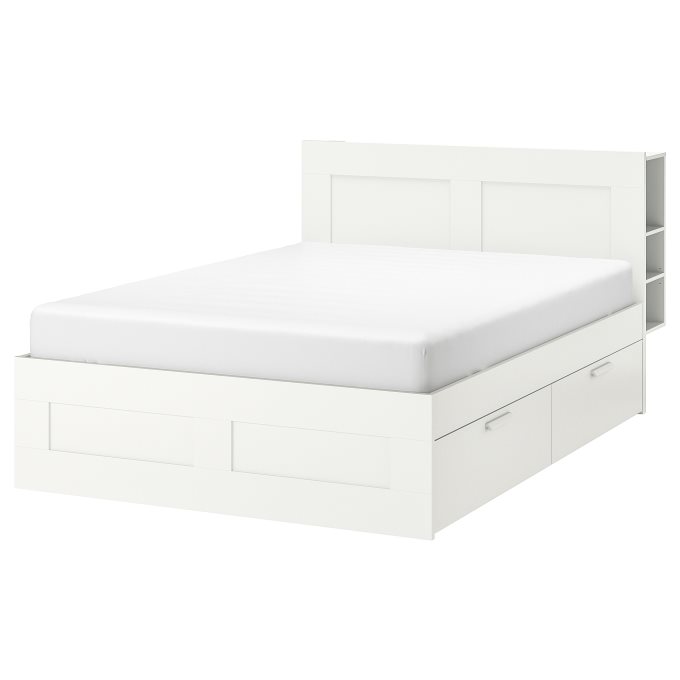 Brimnes Bed Frame With Storage And, Ikea Brimnes Bed Frame