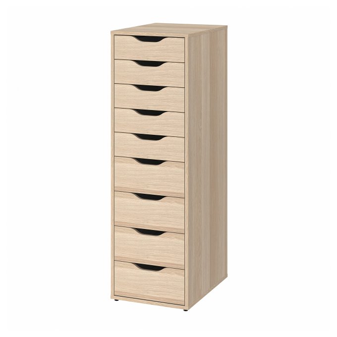 ALEX συρταριέρα με 9 συρτάρια, 36x116 cm, Μπεζ | IKEA Ελλάδα