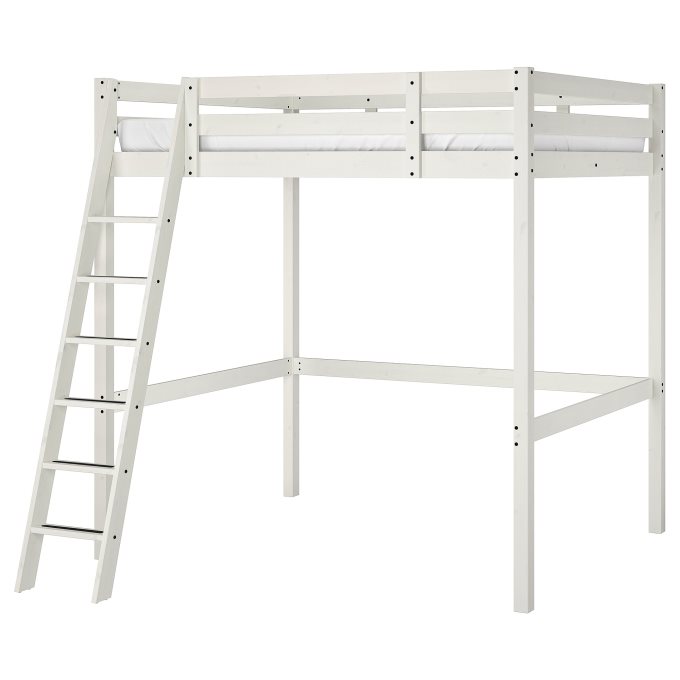 Stora Loft Bed Frame White Ikea Greece, Stora Loft Bed Ikea Instructions