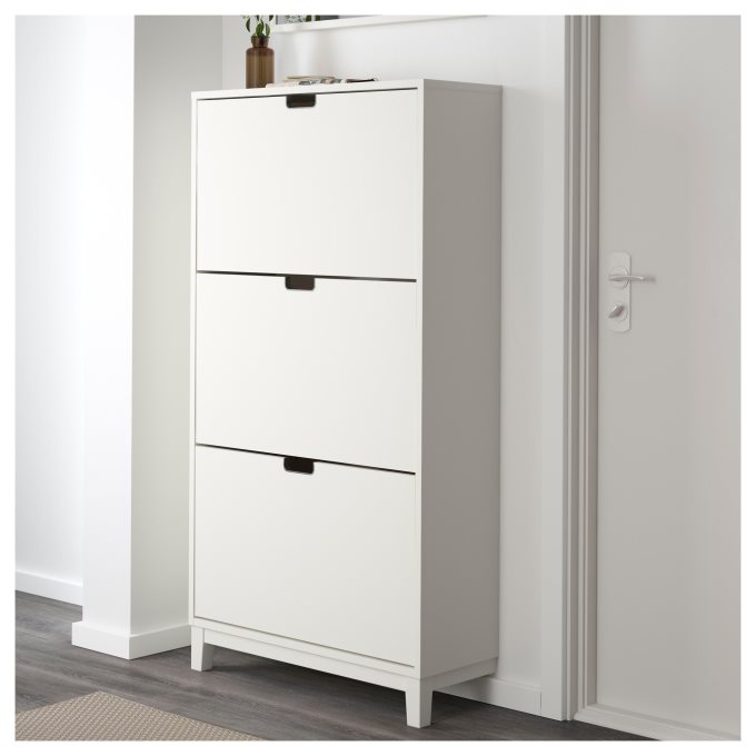  STALL  shoe  cabinet  with 3 compartments White IKEA  Greece