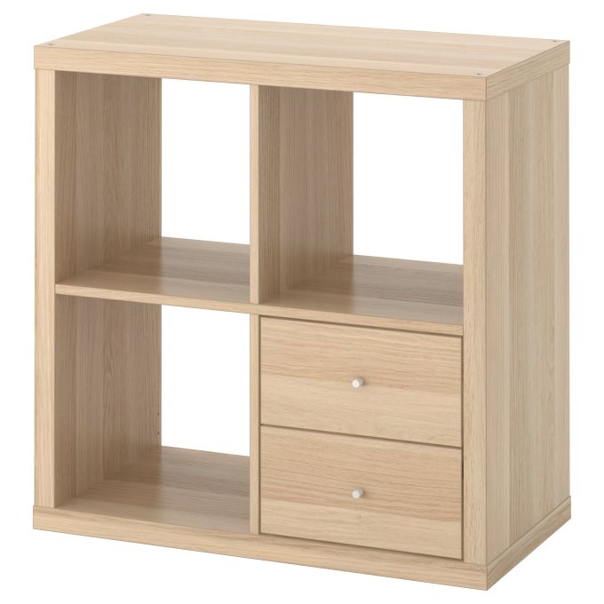 KALLAX shelving unit with drawers, White IKEA Greece