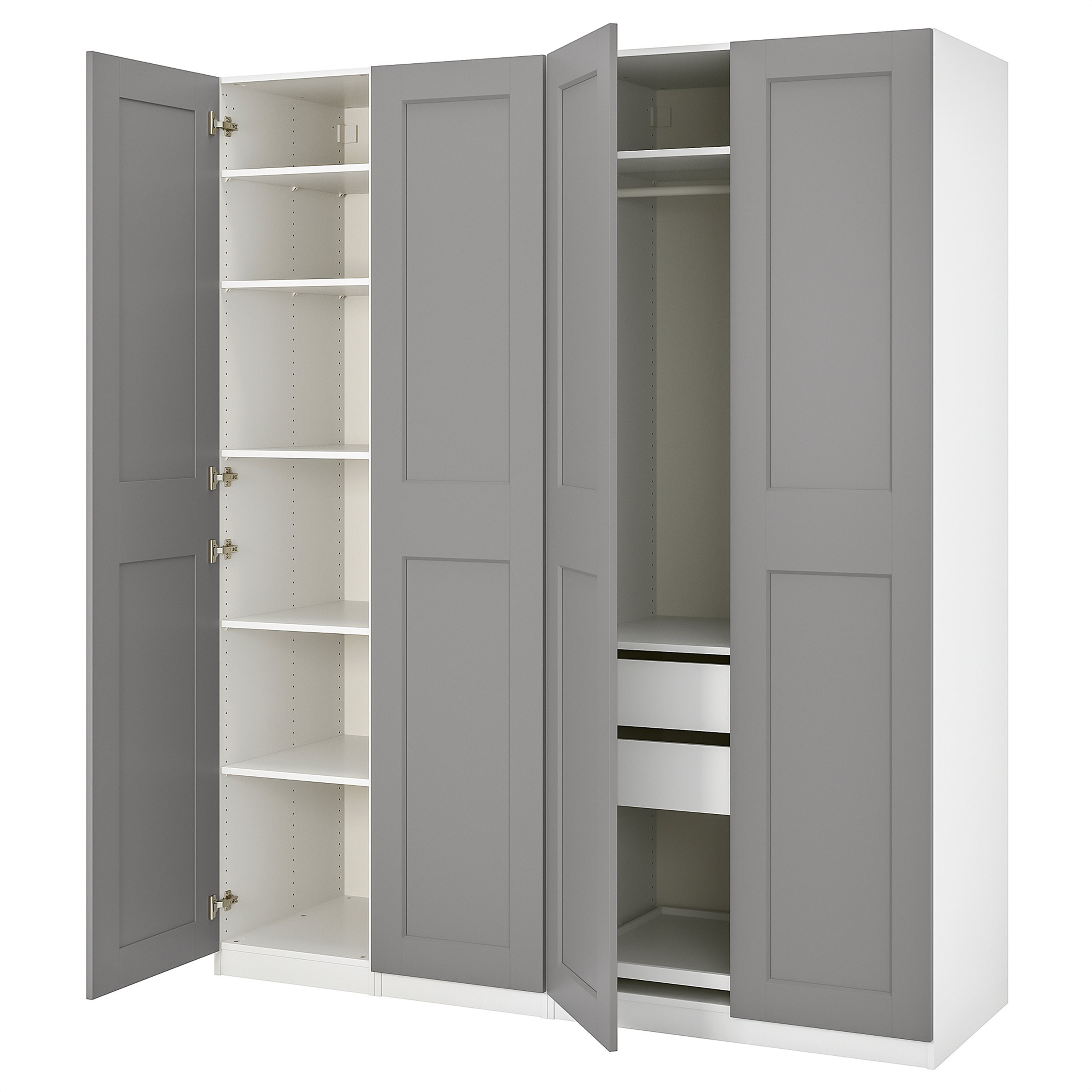 PAX/GRIMO wardrobe combination, 200x60x236 cm | IKEA Greece