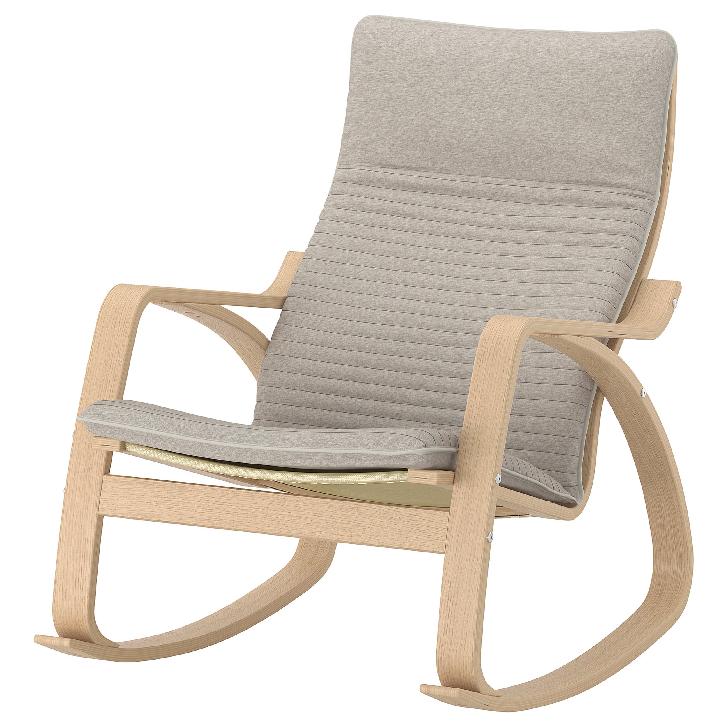 POANG rocking-chair, Beige IKEA Greece