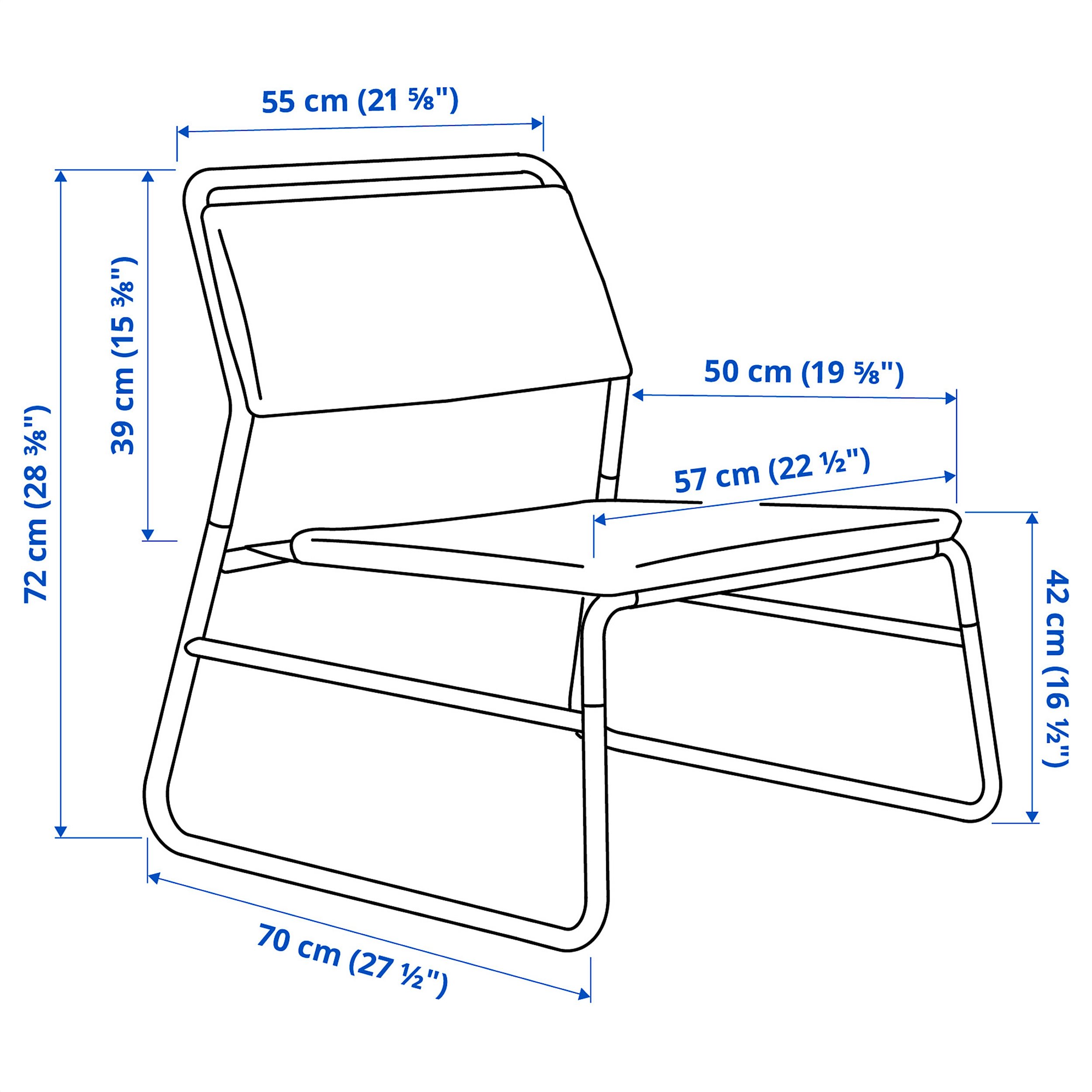 LINNEBACK easy chair, Grey IKEA Greece